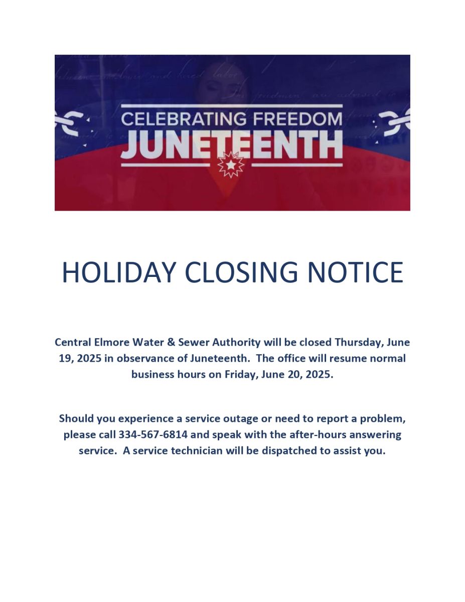 Red, Blue, Broken Chain announcing Juneteenth
